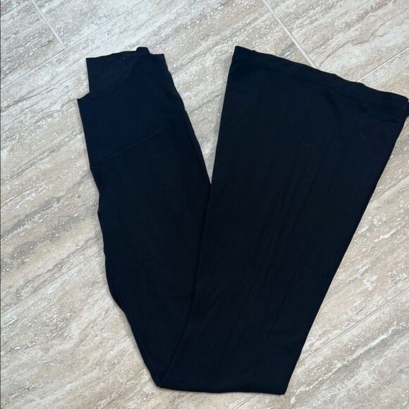 Aerie Cross front black Wide-Leg leggings- size medium - Picture 1 of 5